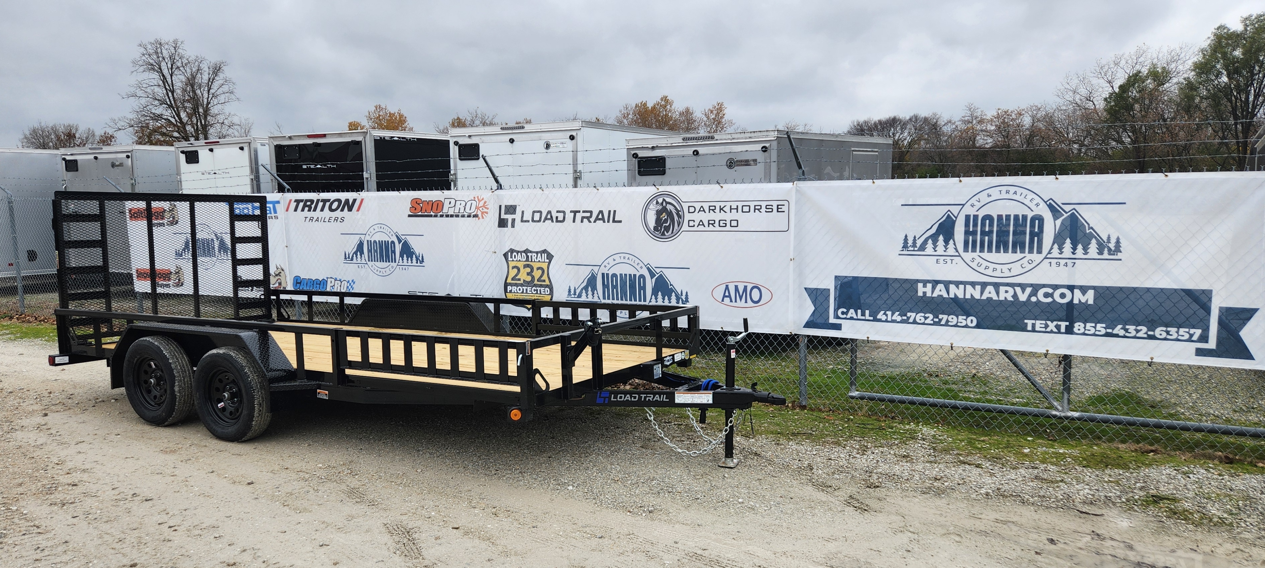 Load Trail 83" X 16' Steel Tandem Axle Utility Trailer with Spring